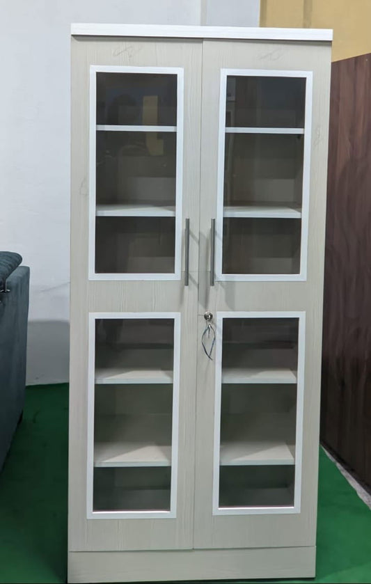 Bowzar Bookshelf Cabinet 5.5 Feet Height White - Bowzar - 