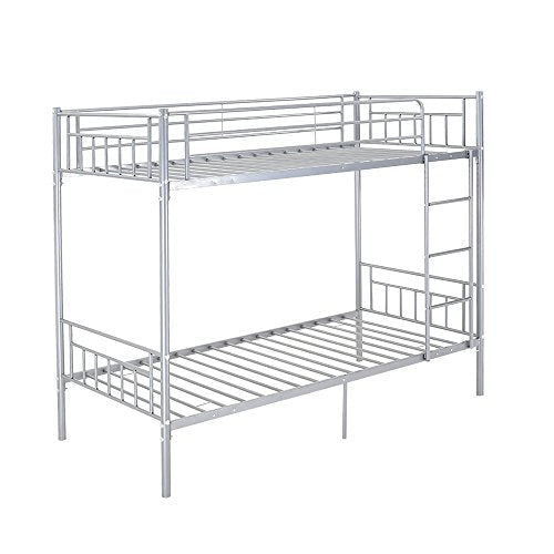 Bowzar Bunk Bed Metal Iron Bed Frame Twin Sleeper Double Decker Bed - Bowzar - 