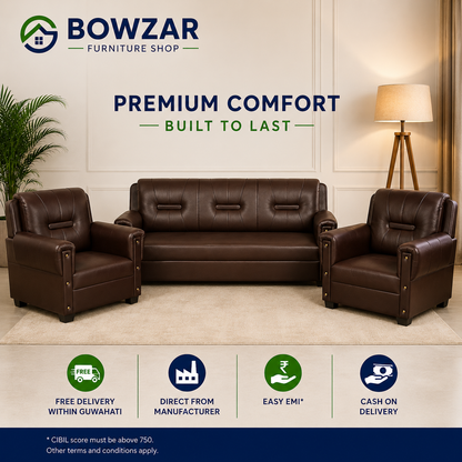Bowzar Ritu Model 5 Seater Sofa Coffee
