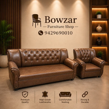 Bowzar Premium Sofa 5 Seater 1+1+3 Sofa Set