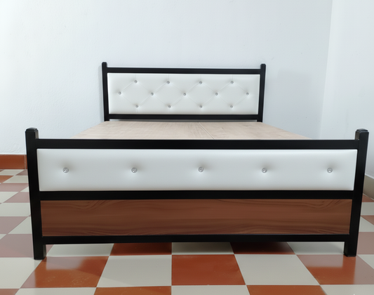 Bowzar King Bed 6x6.5 Feet NM White