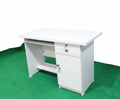 Bowzar Office Table White 3x2 Feet Computer Table White