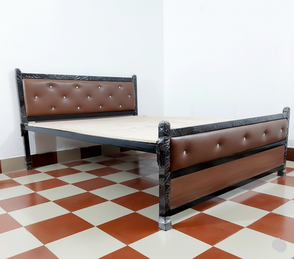 Bowzar NM King Bed 6x6.5 Feet Dark Brown