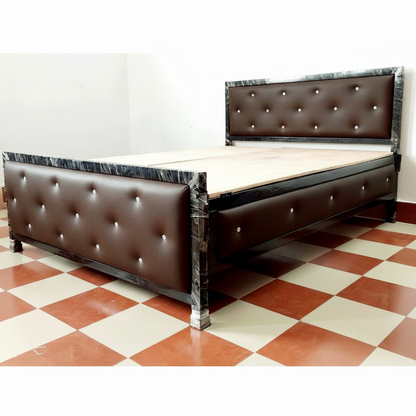 Bowzar KCDD King Bed Size 6x6.5 Feet All Sides Covered Dark Coffee