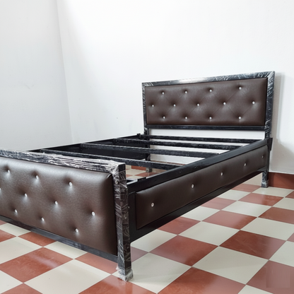 Bowzar Queen Bed Size 5x6.5 Feet All Sides Covered Dark Cofee