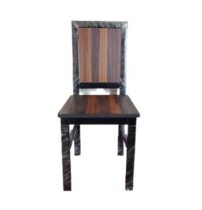Bowzar Heavy Quality Metal Chair for Dining and Restaurant Wooden