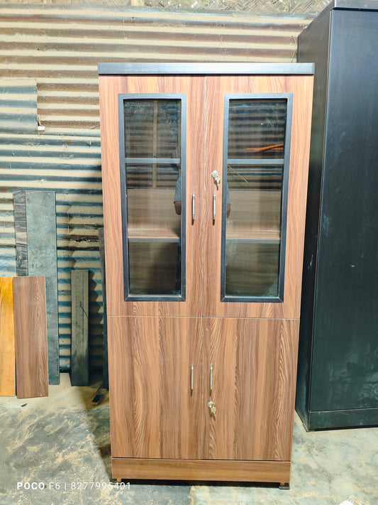 Wooden Bookshelf 5.5 Feet Dark Brown