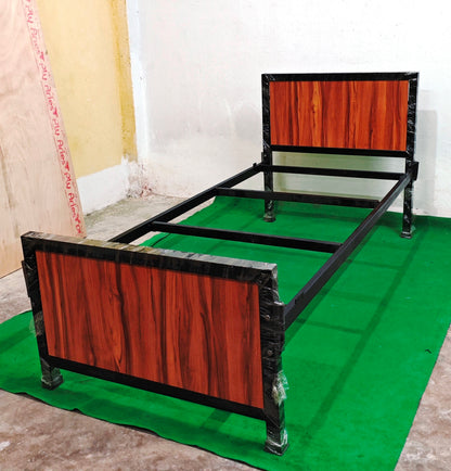 Bowzar Wooden Look Heavy Quality Single Bed 3X6.5 Feet