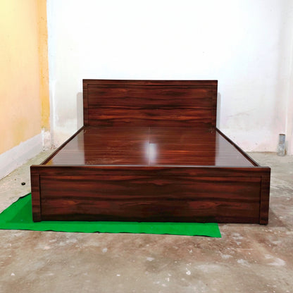 Bowzar King Box Bed 6x6.5 Feet Engineering Wood Bed With Storage Board King Box Bed