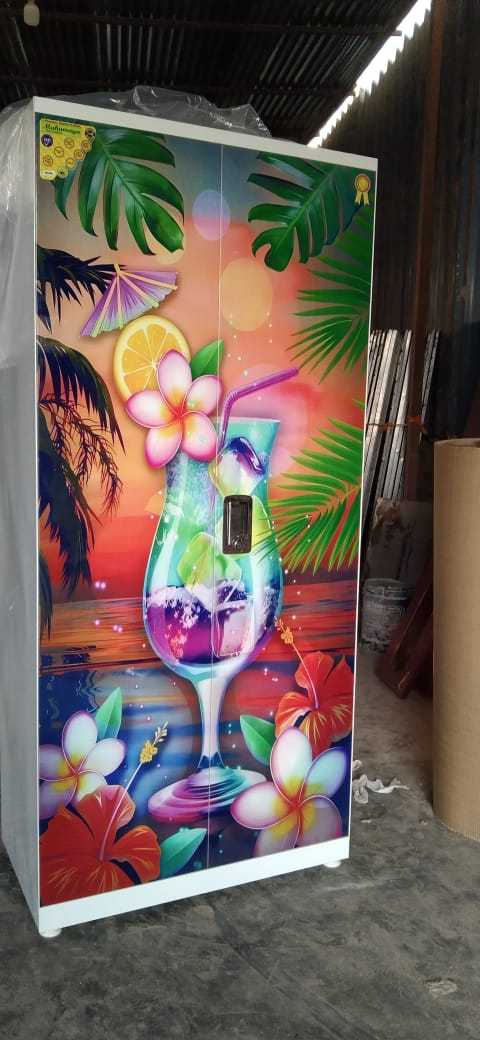 2 Door Printed Almirah 2 Door Almirah Wardrobe