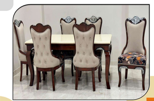 Wooden Dining Luxury Design 6 Seater