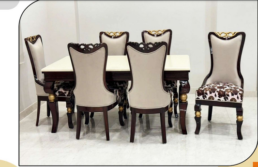 Wooden Dining Luxury Design 6 Seater