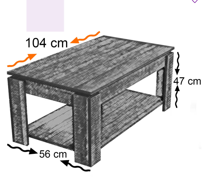 Engineering Wood Center Table With Glass top 36X22X18 Inch