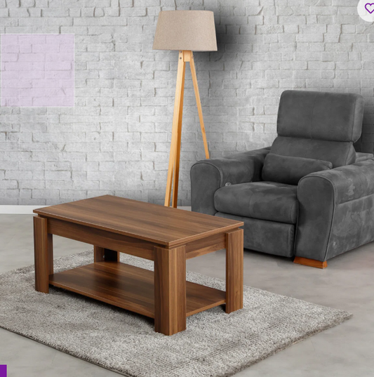 Engineering Wood Center Table With Glass top 36X22X18 Inch