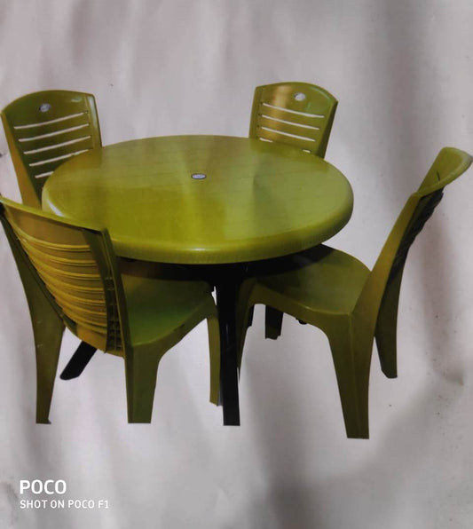Bowzar Plastic Dining Table Round Green