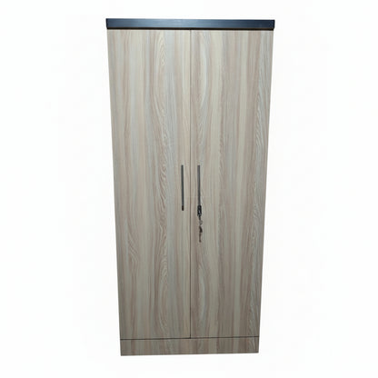 Bowzar 5.5 Feet Wooden Almirah 2 Door Almirah White Rolex
