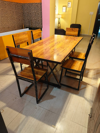 Bowzar 3x5 Feet MDF Board 6 Seater Dining Set Long Lasting