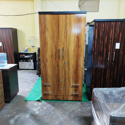 Bowzar 2 Door Almirah Wardrobe With 2 Drawer Bengal Sisham