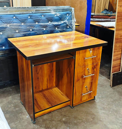 Bowzar Office Table 3x2 With 3 Drawers Bengal Sisham Engineering Wood