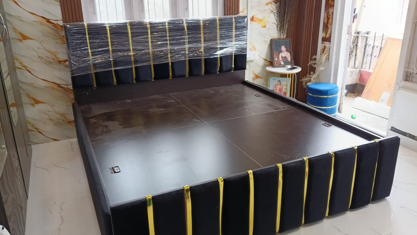 Bowzar King Box Bed MDF Termite Resistant Long Lasting