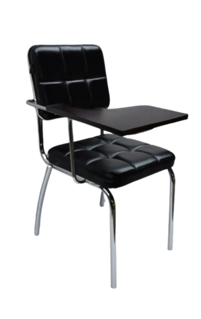 Bowzar Stainless Steel Writing Chair With Cushion Seat