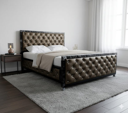 Bowzar King Bed Size 6X6.5 with All Side Upholstered Cushion