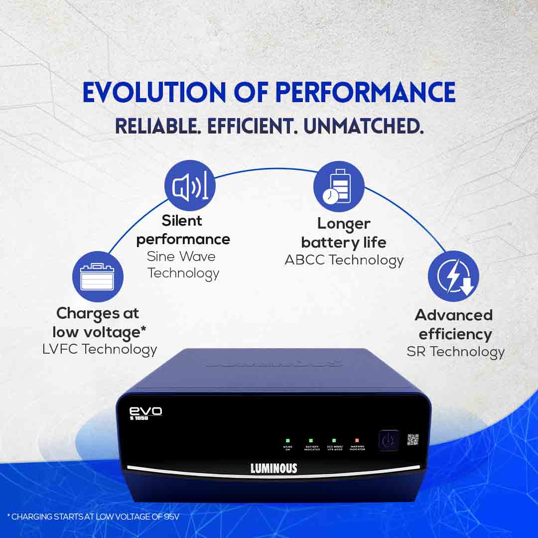Luminous Evo S 1050 Inverter 900 VA Sine Wave