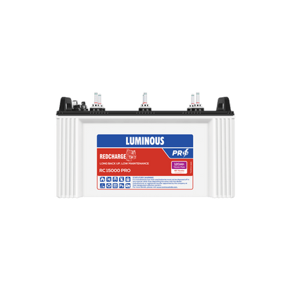 Luminous RC15000 Pro Short Tubular Battery 120 AH 48 Months Warranty