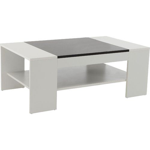 Engineering Wood Center Table with glass top