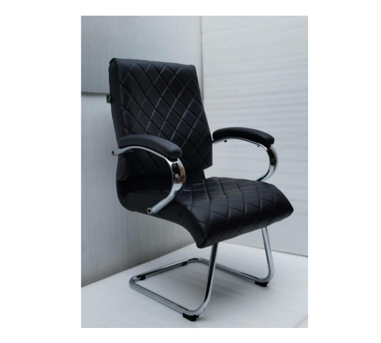 A42 FG Lply MB Chrome Visitor Chair