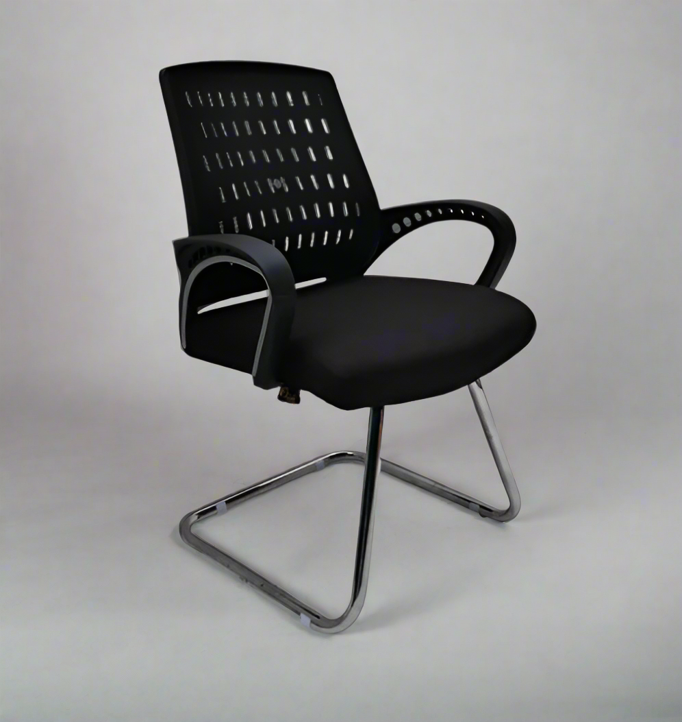 A64 Net 898 Back Visitor Chair Chrome Frame