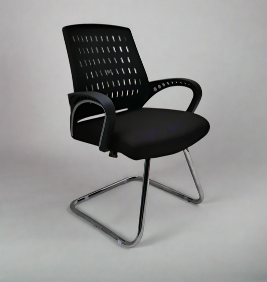 A64 Net 898 Back Visitor Chair Chrome Frame