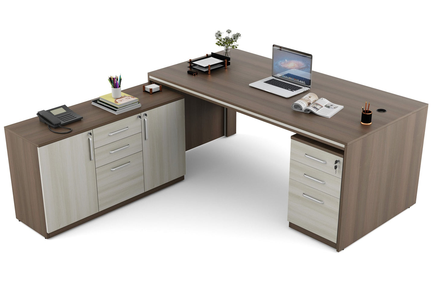 L Shape Director Table