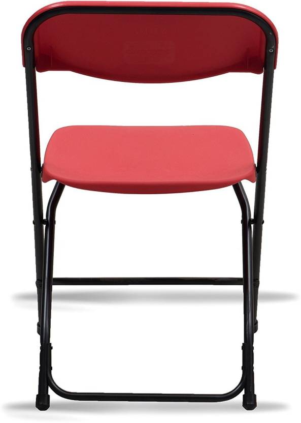 Supreme PLASTIC FOLDABLE CHAIR FOR STUDY/OFFICE/CAFE/WFH/ROAD TRIP WITH METAL BODY Plastic Cafeteria Chair  (BROWN, Pre-assembled)