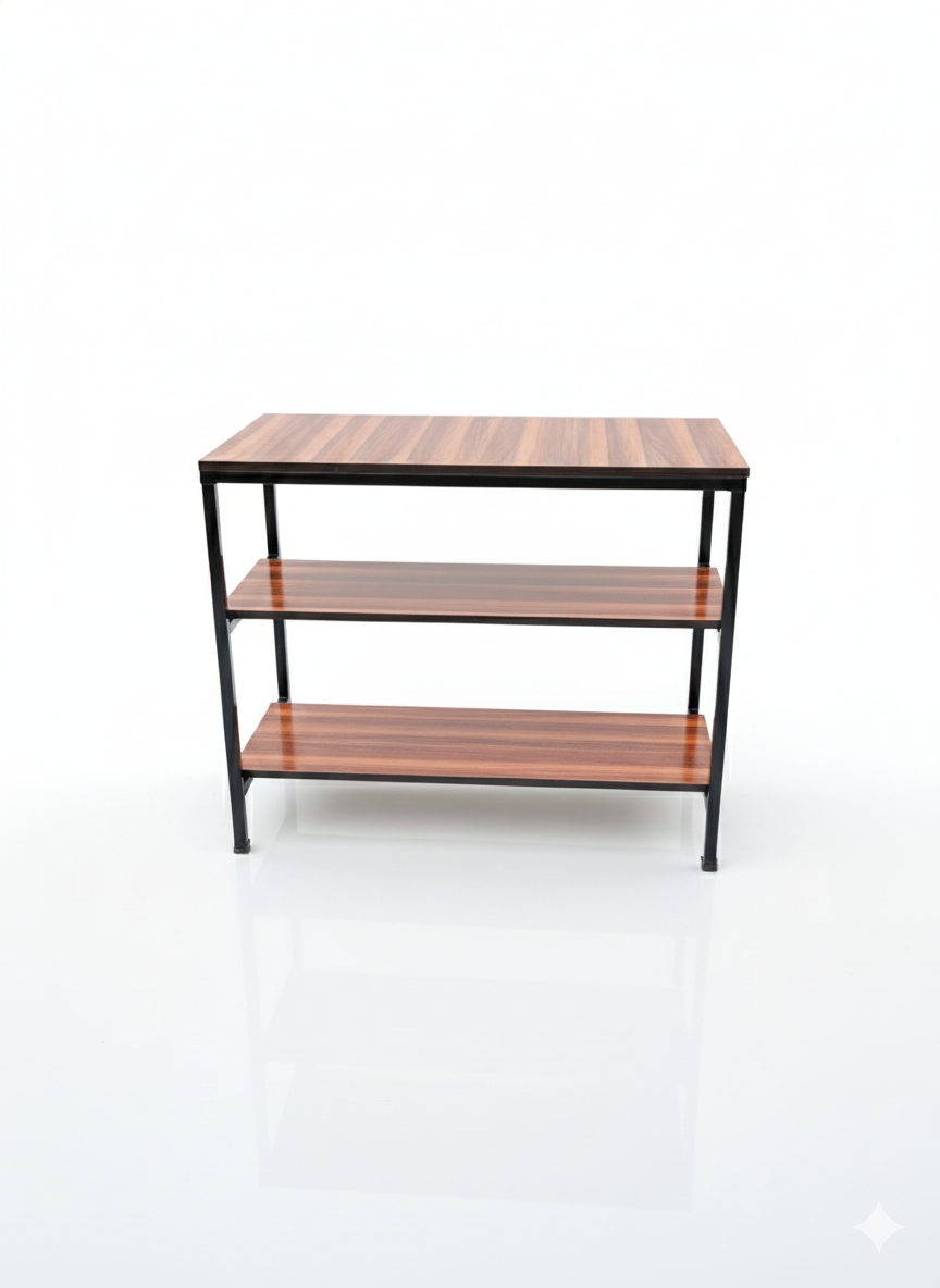 Gas Table 3 Shelf Study Table Multipurpose Table L36xW18xH30 Inch
