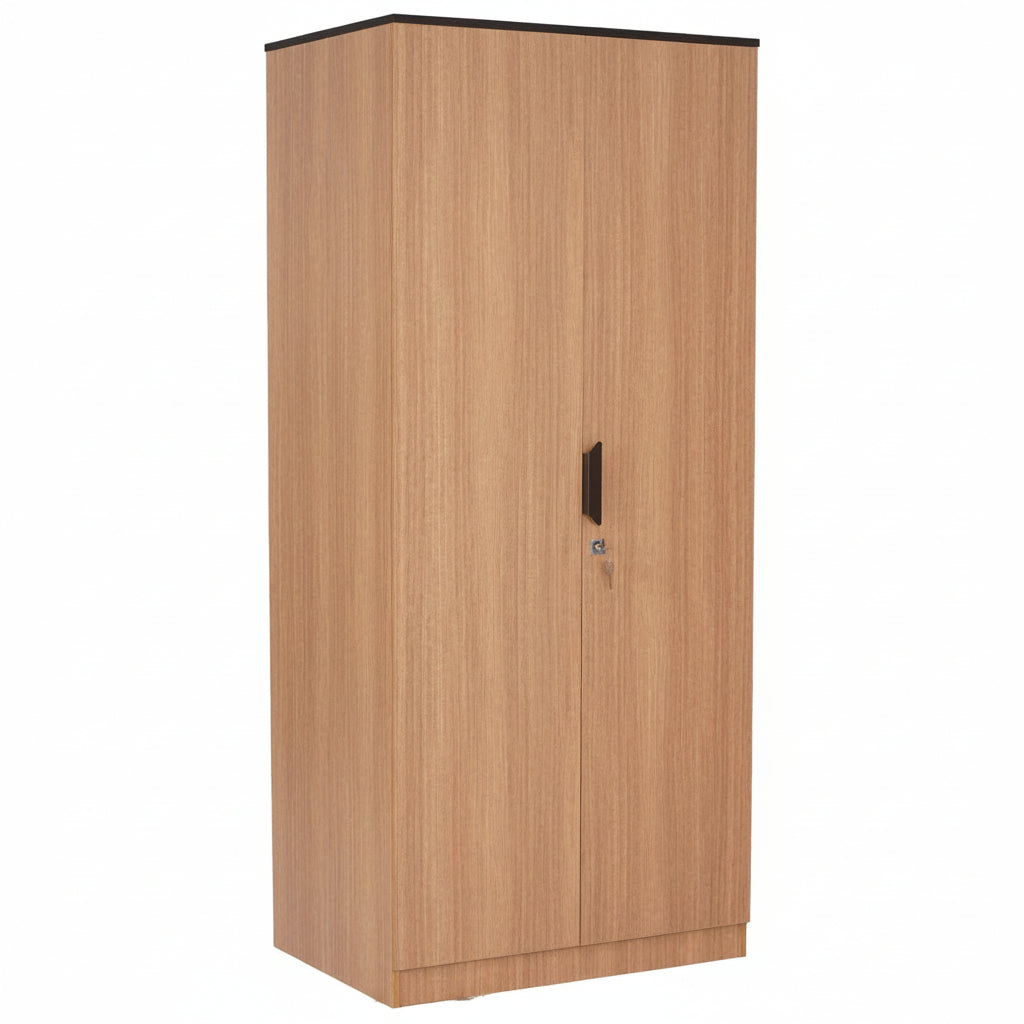 Bowzar MDF 2 Door Almirah 2 Door Wardrobe with Drawer