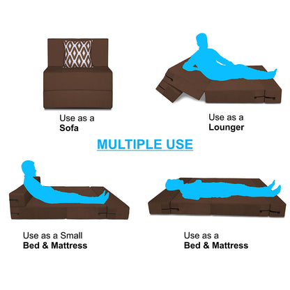 Bindal Sofa Cum Bed Single Bed Single Mattress Bed 3X6 Feet 36X72 Thickness 8 Inch