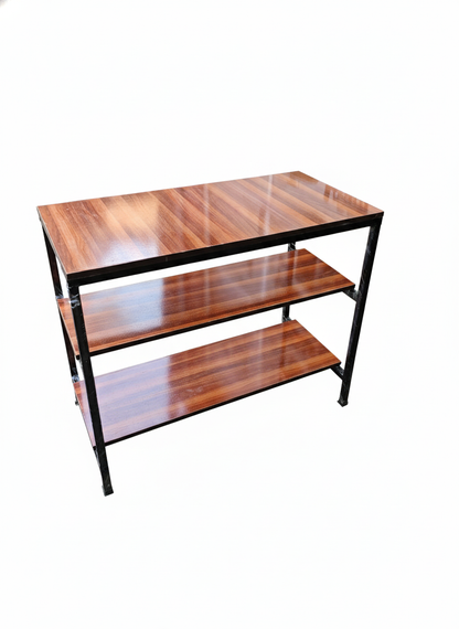 Gas Table 3 Shelf Study Table Multipurpose Table L36xW18xH30 Inch