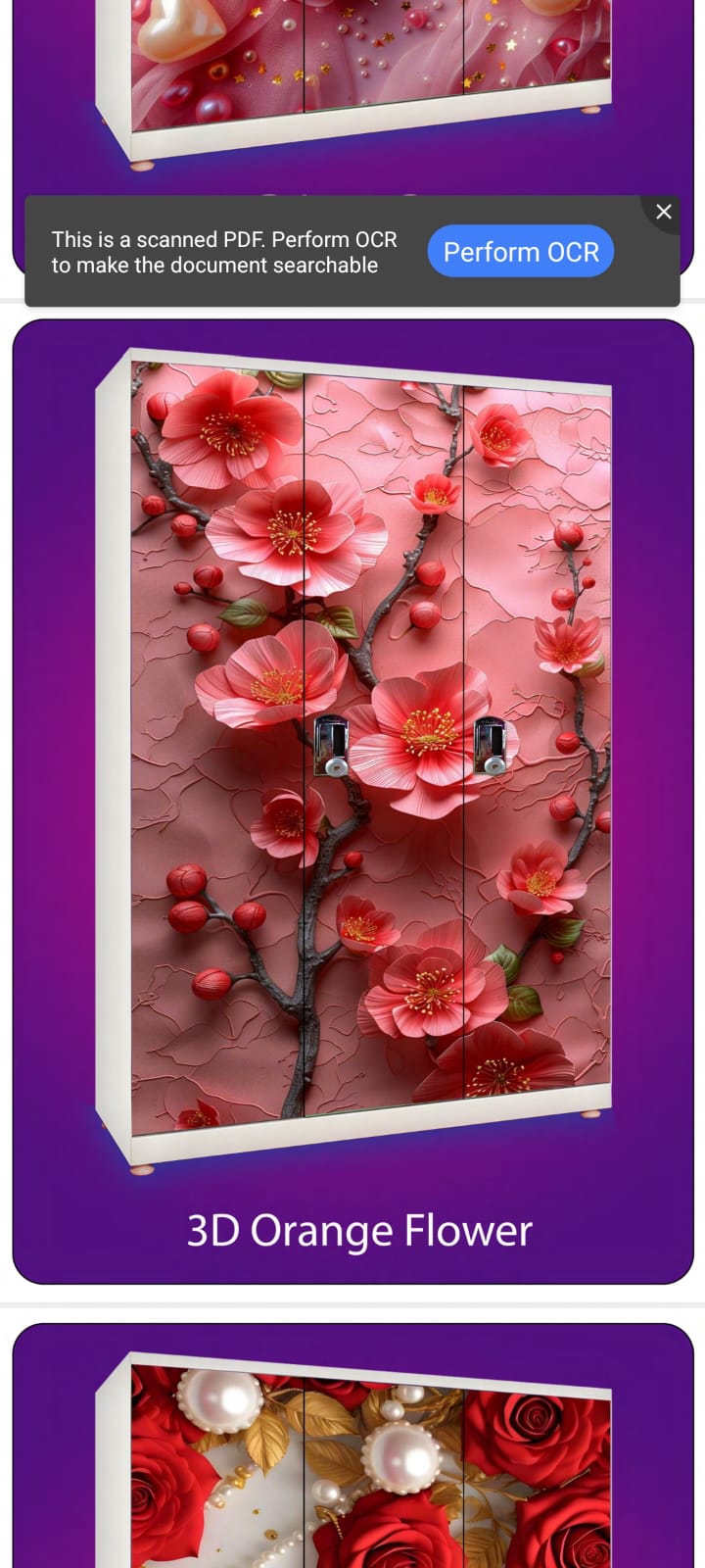SQ Printed Almirah Wardrobe Printed Wardrobe