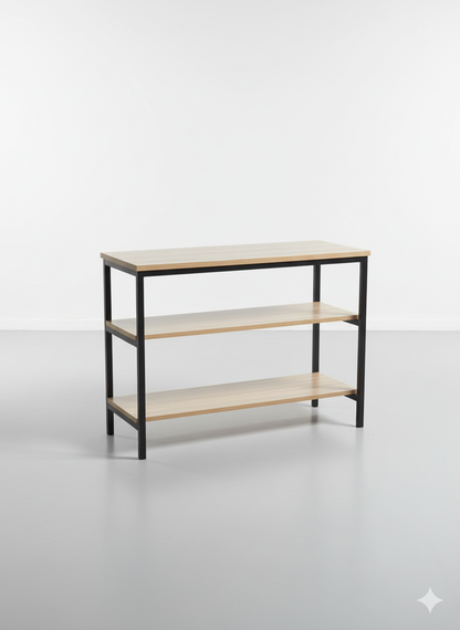 Gas Table 3 Shelf Study Table Multipurpose Table L36xW18xH30 Inch