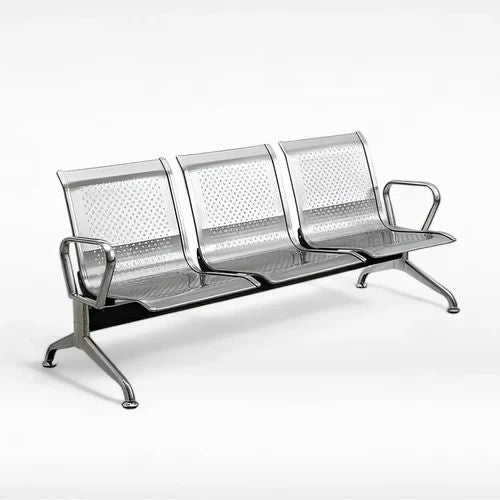 Stainless Steel Airport Chair 3 Seater Visitor Chair