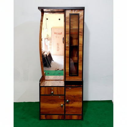 Bowzar D Design Wooden Dressing Table Engineering Wood Vanity Mirror
