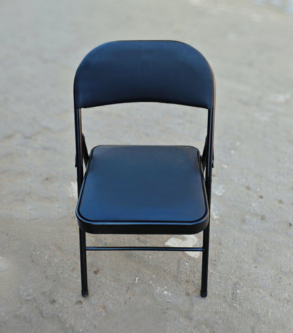 Bowzar Folding Chair With Cushion Black