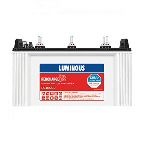 Luminous RC16000 Battery Short Tubular 135AH Warranty 36 Months