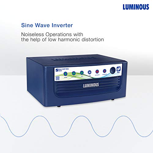 Luminous Eco Volt Neo 1050 Sine Wave Inverter 900VA Peak Load: 756W