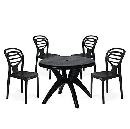 Supreme Oak Set of 4 Chairs and 1 Marina Table