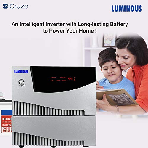 Luminous Cruze+ 2KVA Inverter with 2 Nos RC15000 120Ah Short Tubular Batteries