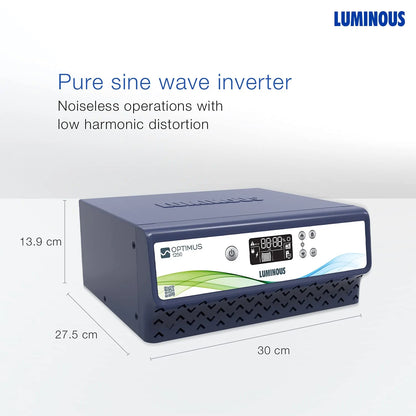 Luminous Optimus 1250 Pure Sine Wave Inverter 1100VA 924W LCD Display