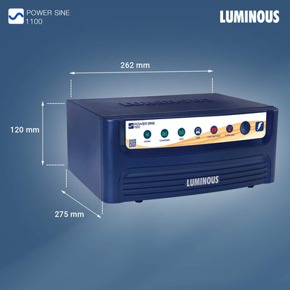 Luminous Power Sine 1100 900VA Pure Sine Wave Inverter for Home, Office, and Shops