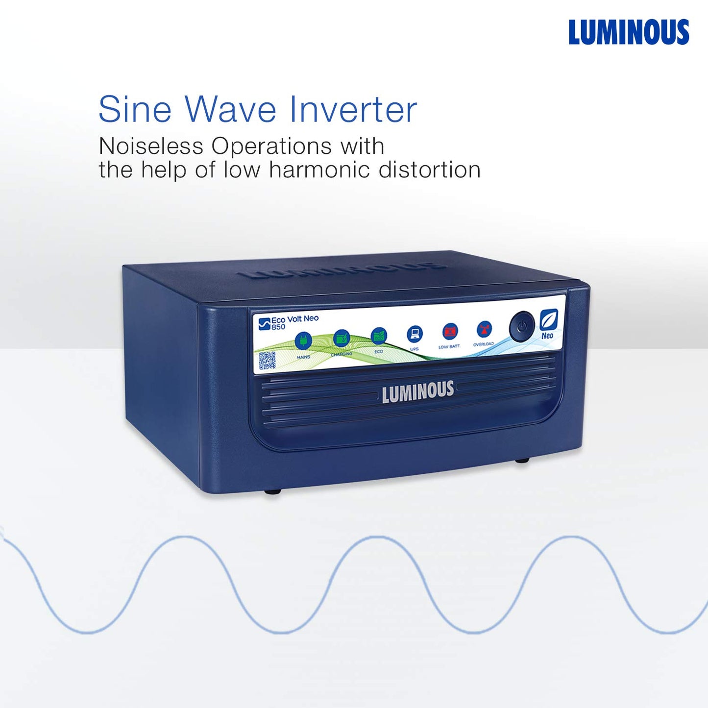 Luminous Eco Volt Neo 850 Sine Wave Inverter 700VA 2 Years Warranty